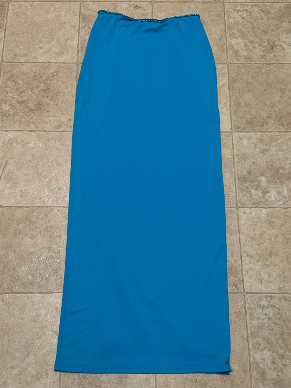 Meshki Sweeney Diamante Maxi Skirt Blue S